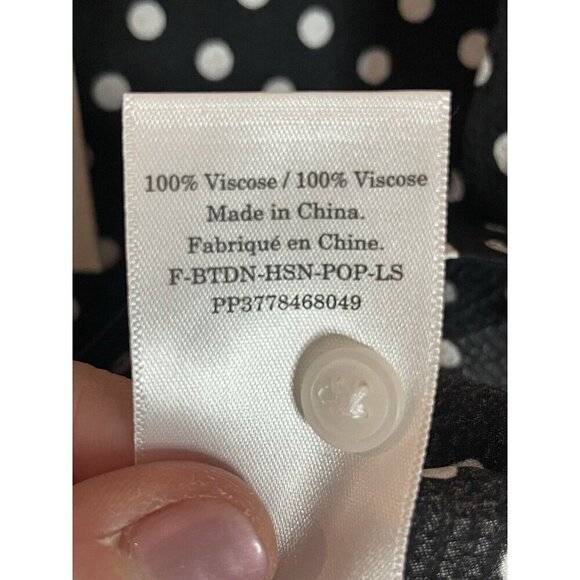 Everlane Polka Dot Oversized Shirt Sz 2 Popover Blouse Party Career Casual - Picture 5 of 6